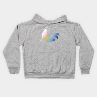 relaxing mermaid Kids Hoodie